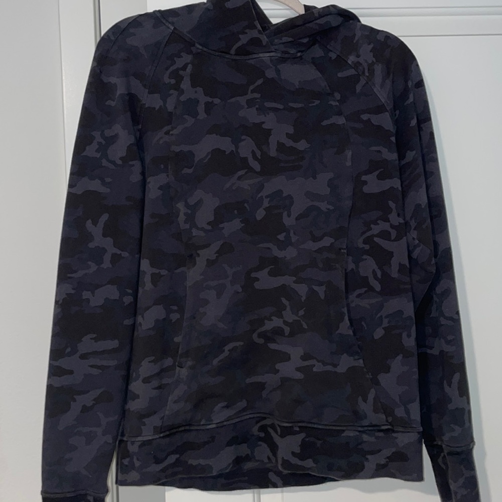 Lululemon Black Camo Scuba Hoodie
